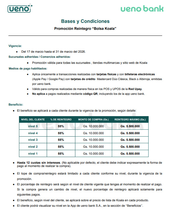 UENO - KOALA MAR FECHA 2 2026